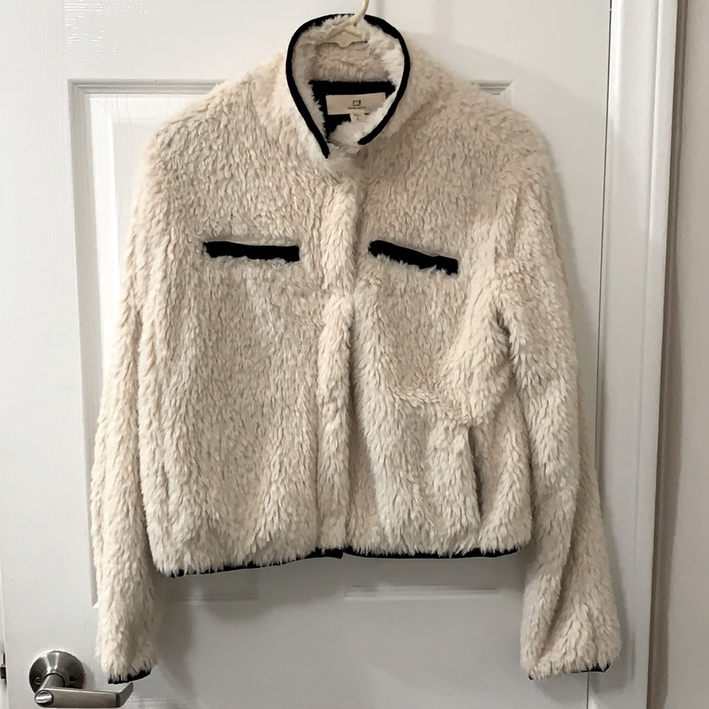 Thread & Supply fur cropped jacket size small